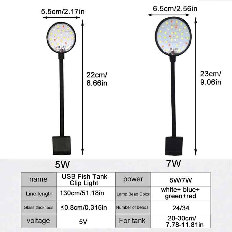 USB светодиодная лампа для акв – обзор и цена Led Planted Tank Light